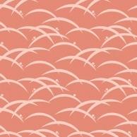 Heyko Wrapping Paper, Half-Sheet Size, Dew Grass & Madder Red, 750×528mm, 50 Sheets, 002411041