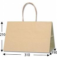Shimojima Heiko Handle Paper Bag P Smooth 31-19 Unbleached Kraft 31x19x21cm 25 Sheets 003155204