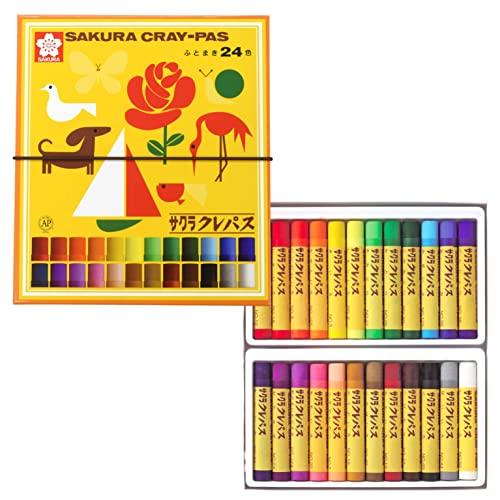 Sakura Cray-Pas Cray-Pas 24 Colors with Rubber Band LP24R