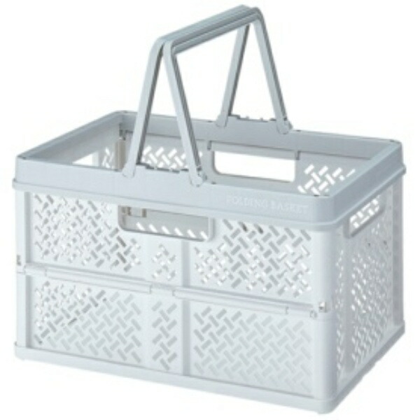 Tenma Foldable Storage Box with Handle - Compact When Folded Finished Product Folding Basket - Large Size Foldable Container with Room-Friendly Design Oricon Basket Basket Perfect for B4 Files Plastic