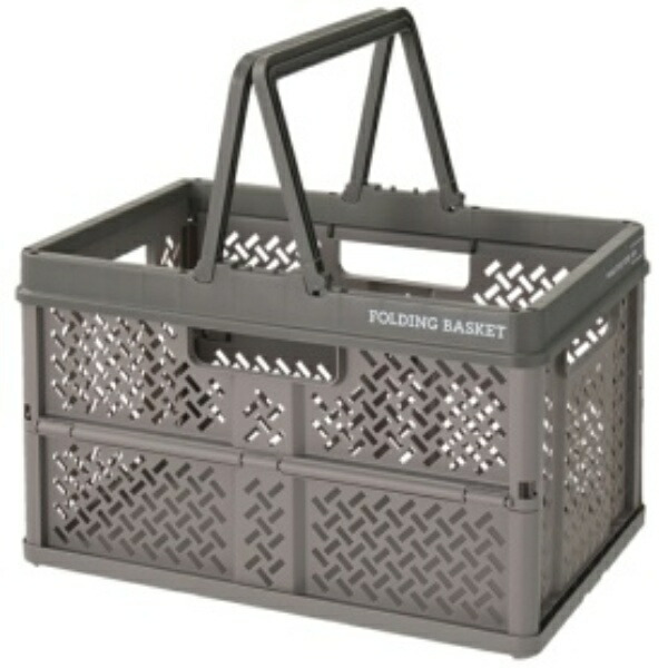 Tenma Foldable Storage Box with Handle - Compact When Folded Finished Product Folding Basket - Large Size Folding Container with Room-Friendly Design Oricon Basket Basket Perfect for B4 Files Plastic