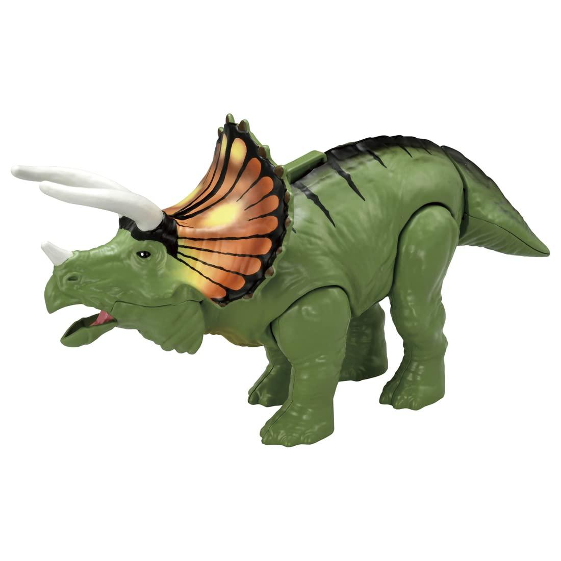 TAKARA TOMY Ania Adventure Continent Ania Kingdom Big Ania Tori (Triceratops) Animal Dinosaur Toy Ages 3 and up