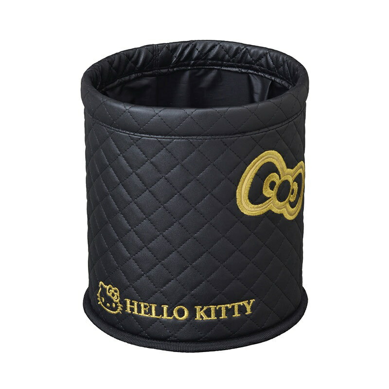 SEIWA Car Interior Accessories Trash Can Hello Kitty Dustbin Black KT491