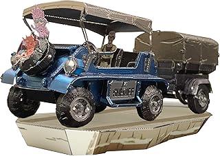 Tenyo Metallic Nano Puzzle Sandland Sheriff Rao's Car TEN-T-ME-024M Stainless Steel Material No Adhesive Required Height 0.2m Ultra-Precision Laser Cutting Craft Project 3D Model Brass Akira Toriyama Work