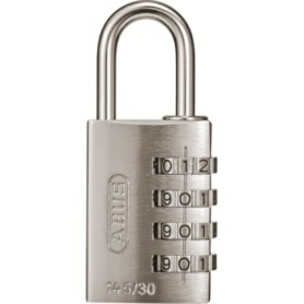 ABUS Variable Number 4-Digit Combination Padlock 145-4D 30 SI 145-4D30SI Padlock