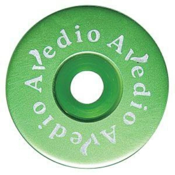 Avedio Lightweight Aluminum Top Cap Separate with Logo Green 70649