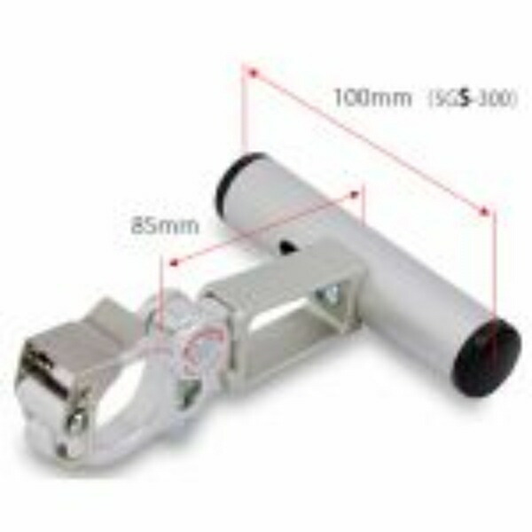 MINOURA Bicycle Accessory Holder Space Grip SGS-300S Bar Diameter/Length: 22mm × 100mm (Clamp Compatible Diameter: 22–29 mm) Silver