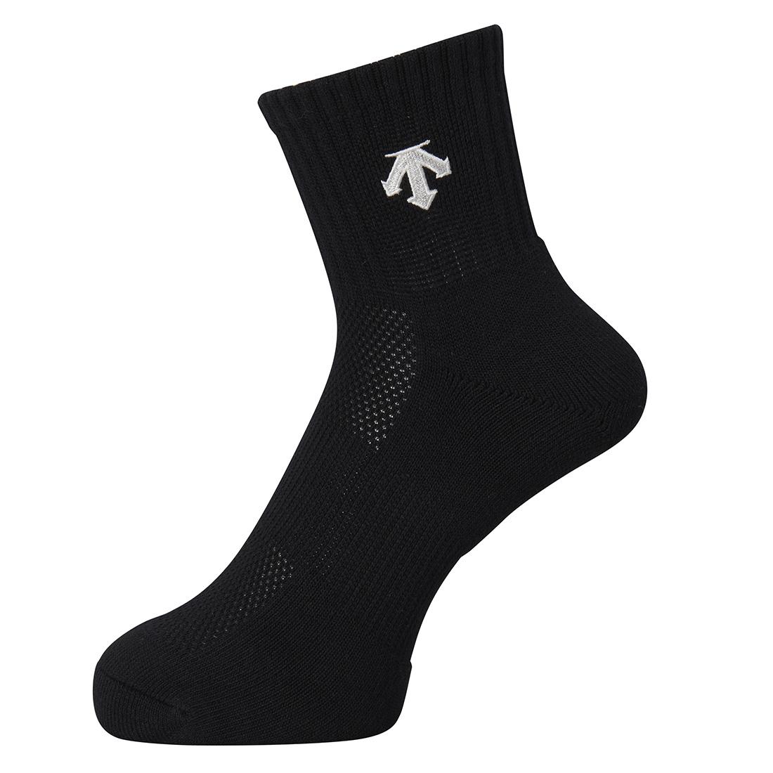 [Descente] Socks Volleyball Training Super Short Socks Antibacterial Odor Control Made in Japan MADEINJAPAN BLK (DVB-9640B) 28-31