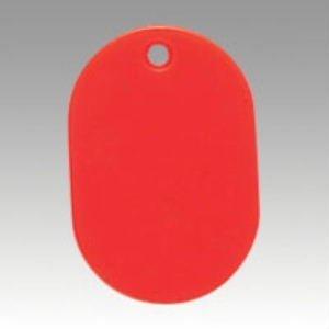 Number Tag Plain Large Red