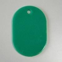 Number Tag Plain Large Green