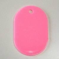 Number Tag Plain Large Peach