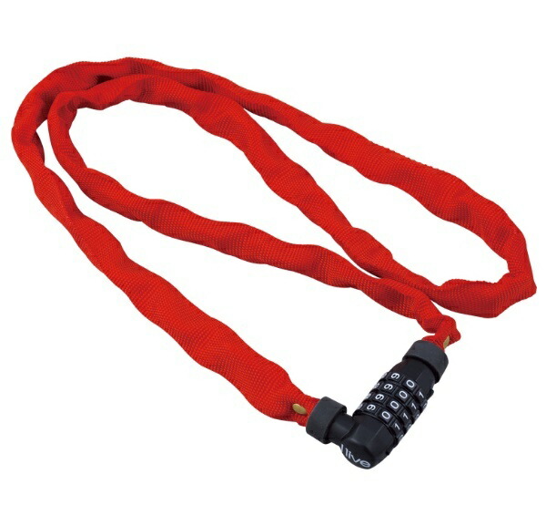 I Live Chain Lock [Passcode Changeable] Red Variable Dial Type 067893