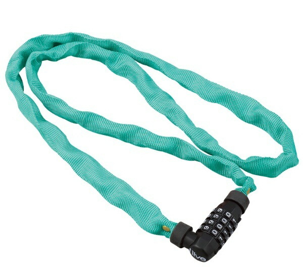 I live Bicycle Chain Lock [I live Chain Lock] Variable Combination Dial Lock Mint Green