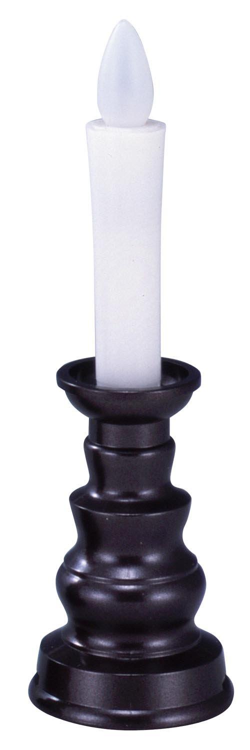 Asahi Denki Kasei Smile Kids Electric Candle with Candle Holder - Safe Candle, Small, Brown ARO-4202