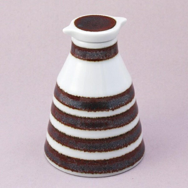Hasami Ware “essence” es Brown Mountain-Shaped Soy Sauce Dispenser 13671