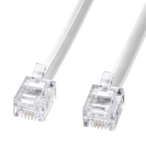 Sanwa Supply Modular Cable (White) 1m TEL-N1-1N2