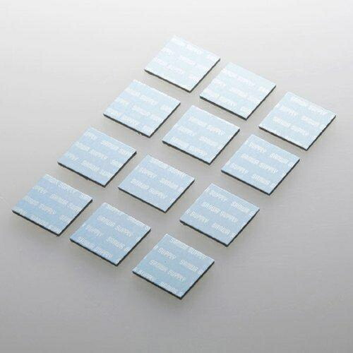 Sanwa Supply Laptop Cooling Pad 17mm x 17mm (12-Pack) Aluminum Plate Heat Dissipation Blue TK-CLNP12BL