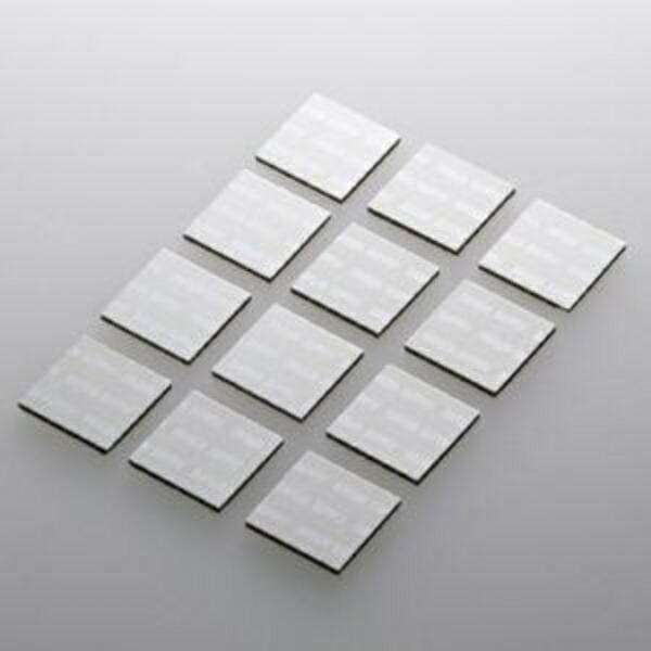 Sanwa Supply Laptop Cooling Pad 17mm x 17mm (12-Pack) Aluminum Plate Heat Dissipation Silver TK-CLNP12SV
