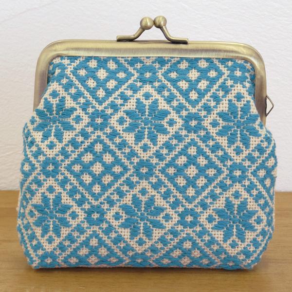 Olimpas Silk Kogin Kit Gama-guchi Pouch Square Beige 38