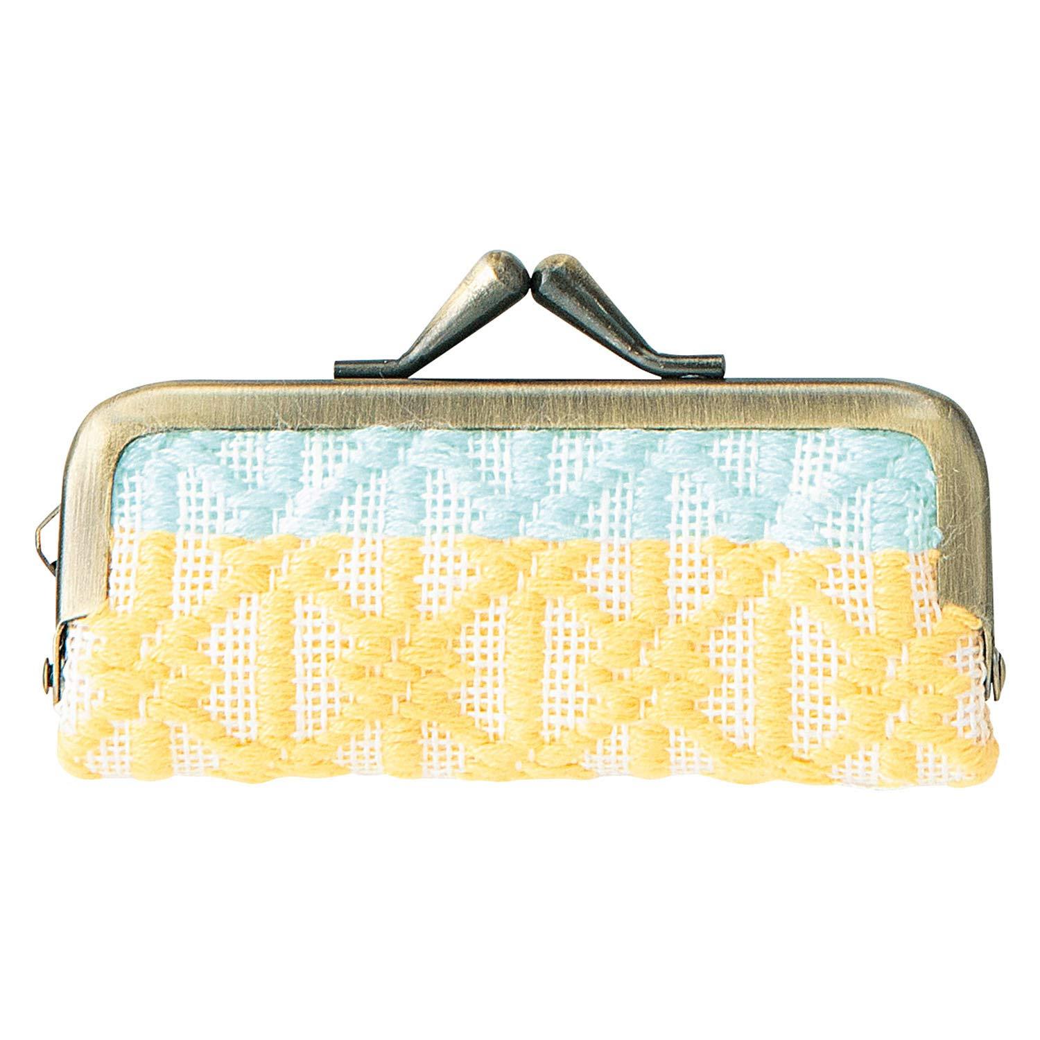 Olimpas Silk Kogin Embroidery Kit Professional-grade finish made easy with this coin purse kit Walnut × Seal Case G83