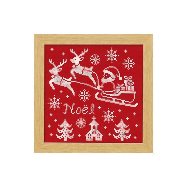 Olimpas Silk Christmas Cross-Stitch Kit Santa Claus X-104・Red