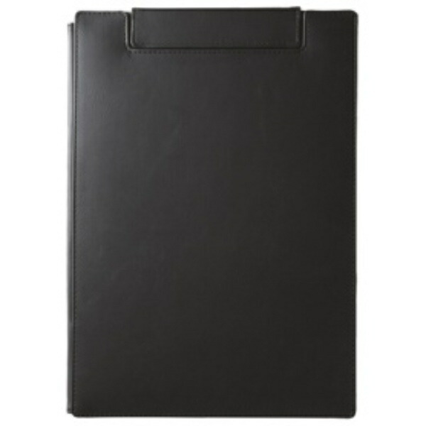 King Jim Clipboard Leather Festival Synthetic Leather Cover Included A4 Landscape Black 1932LU-BK