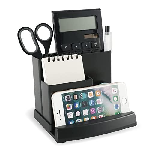 Karl Office Supplies Desk Organizer Tabletop Storage Pen Holder Steel Black TS-003-K