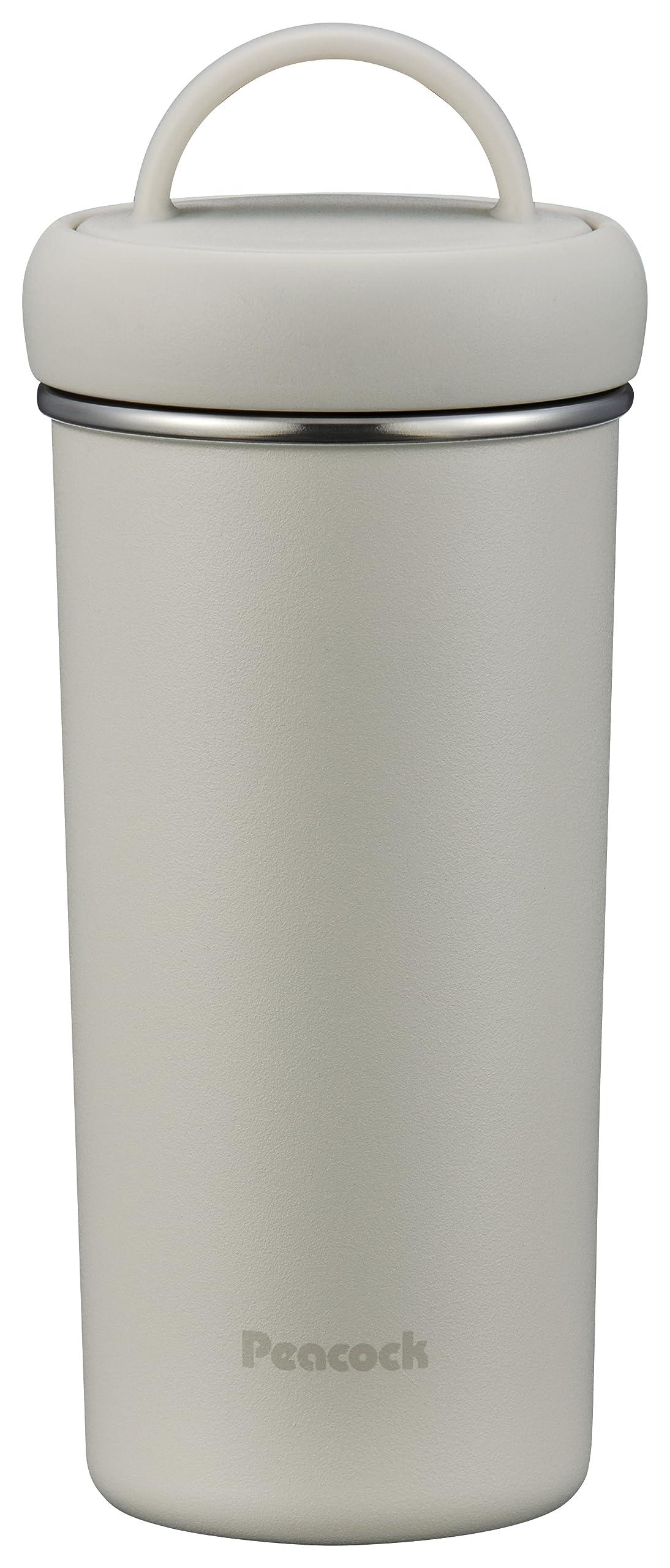 Peacock Thermos Industrial (The-peacock) Tumbler Bottle 400ml White Water Bottle Insulated Hot/Cold Mug Bottle Thermos AEB-40 W