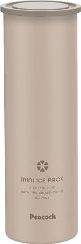 Peacock Thermos Industrial (The-peacock) Peacock Ice Pack Cooler 0.15L Slim Compact Thermos Structure with Cold-Retaining Holder Vacuum Insulated Mini Ice Pack Beige ABB-16 CA