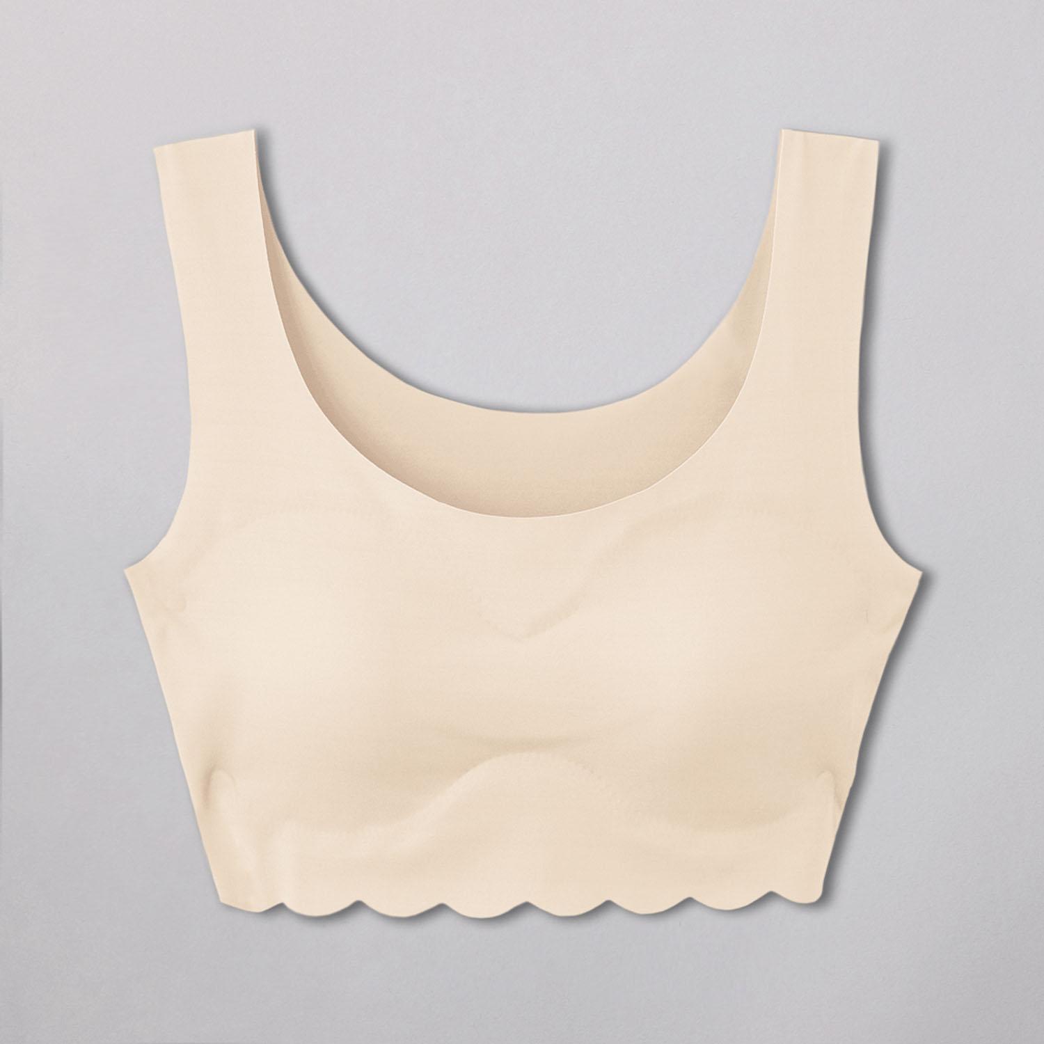 [GUNZE] Non-Wire Bra Seamless Selectable Colors & Designs Comfortable Fit  Tuche TB2555P (Solid) TB2655P (Patterned) Women's 1. Pale Beige L