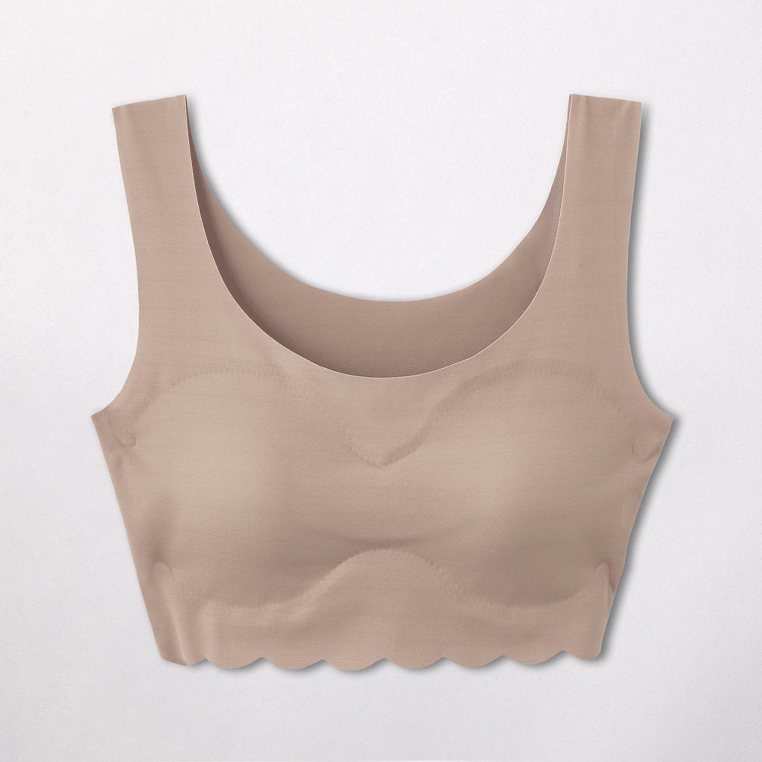 [GUNZE] Non-Wire Bra Seamless Selectable Colors & Designs Comfortable Fit  Tuche TB2555P (Solid) TB2655P (Pattern) Women's 1. Veil Brown L