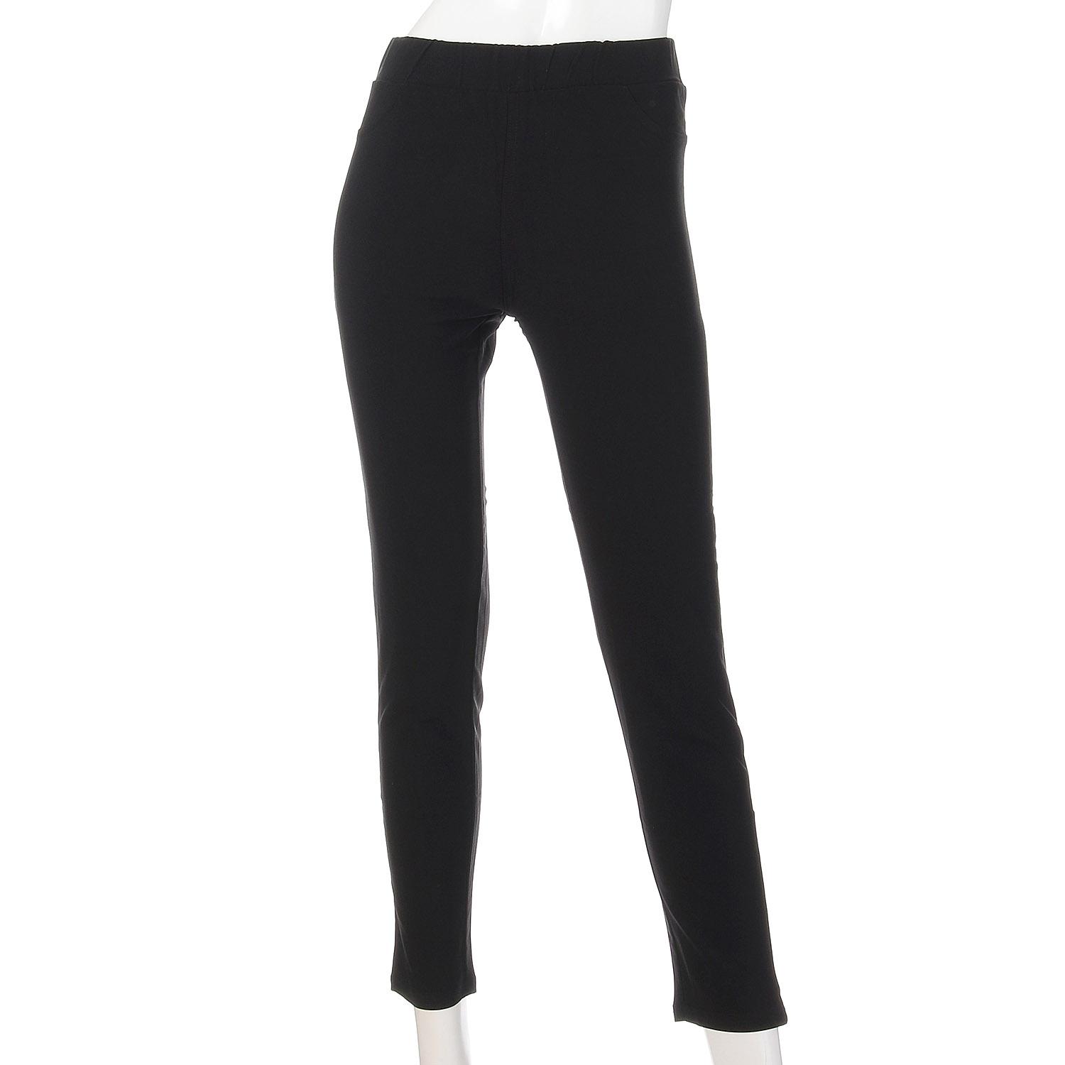 [GUNZE] Leggings Pants Tuche Skinny Style Rayon Blend Ankle Length Women's NEW Black M