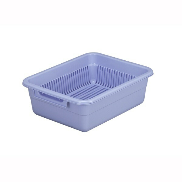 Dragonfly Drainage Strainer Tray Set Made in Japan Width 33 x Depth 42 x Height 14cm Blue Assist Shinkisei Synthetic No.2