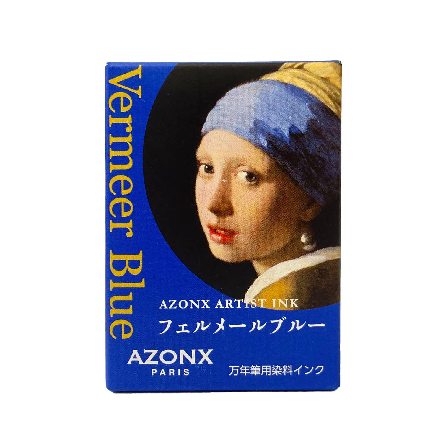 Sekisei Water-Based Dye Ink for Fountain Pens 50ml Vermeer Blue AX-8881