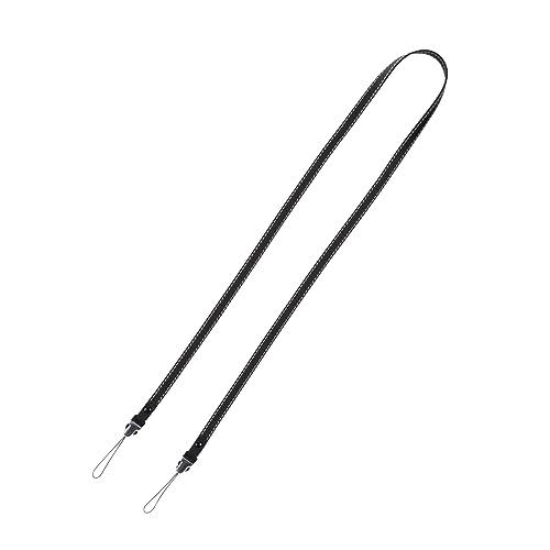 [Etsumi] Camera Strap Dual Point Leather Strap 2 for Compact Cameras, Smartphone Cases, etc. Buckles on Both Ends One-Touch Attachment Genuine Leather Black VE-2431