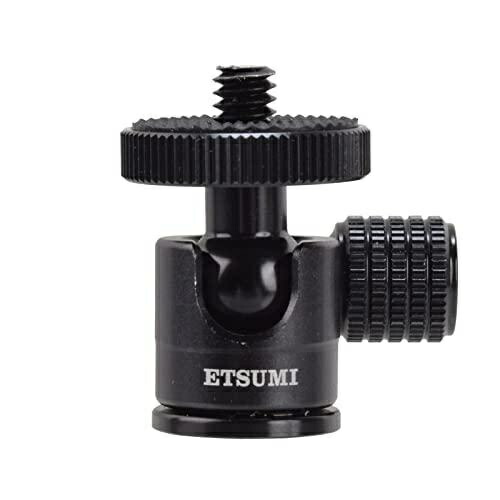 Etsumi Tripod Head Free-Form Ball Head Micro Ball Head Load Capacity 600g VE-7751 Black