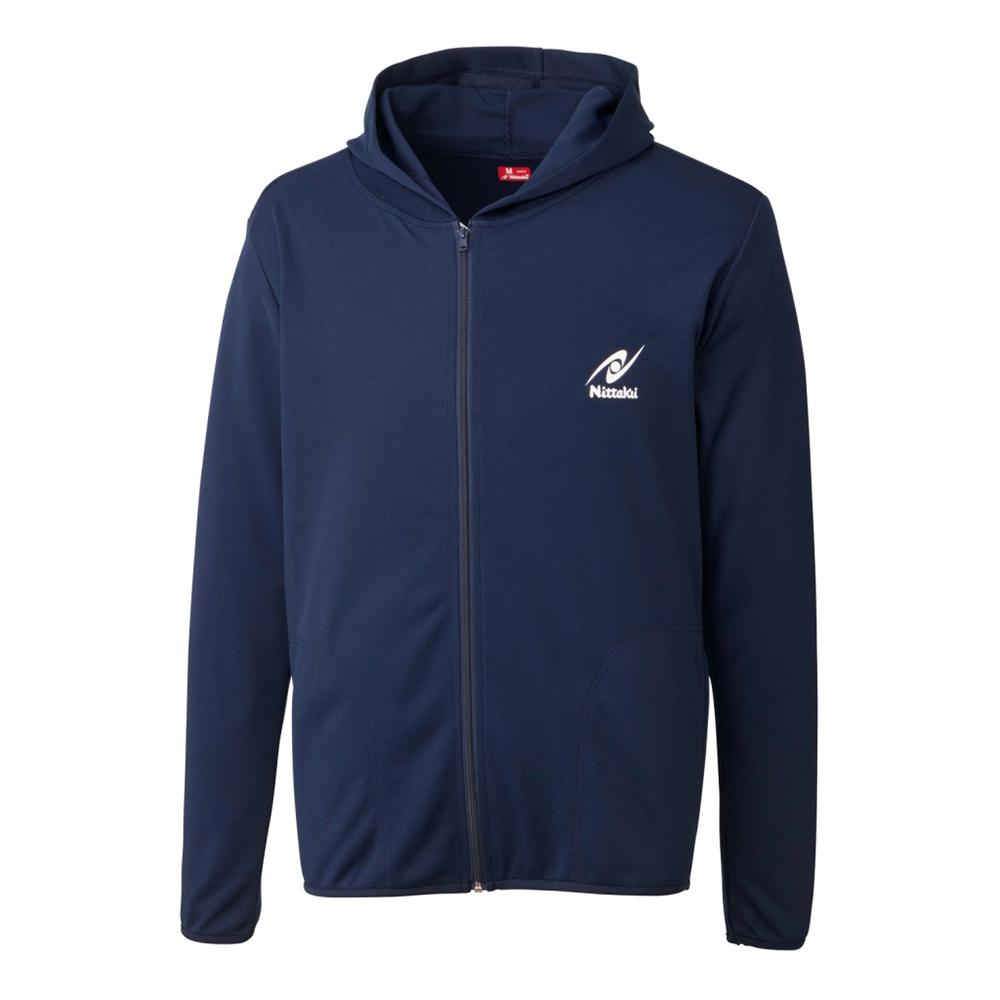 Nittaku Table Tennis Hoodie Sarat Hoodie 2 Women's Navy (02)