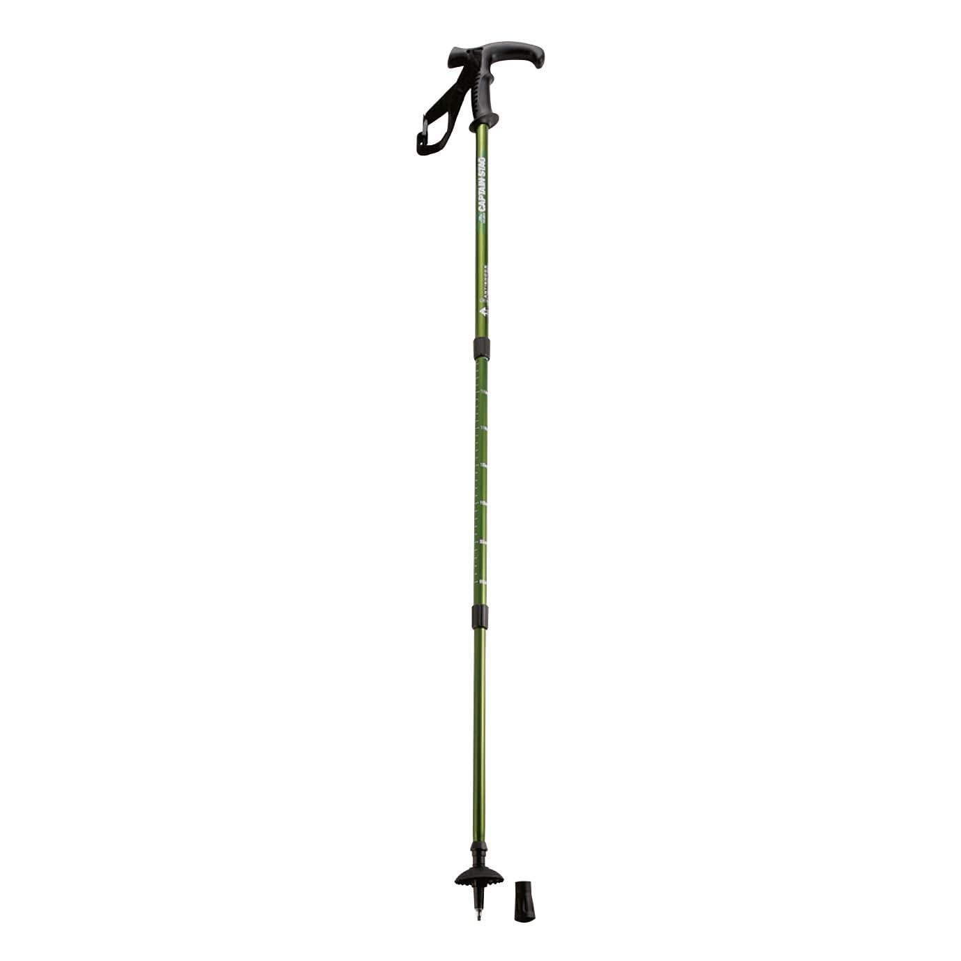 CAPTAIN STAG Trekking Pole Trekking Stick T-Grip 3-Section Telescopic Anti-Shock System Olive FEEL BOSCO M-9836
