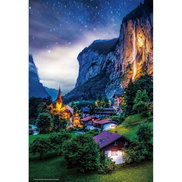 Beverly 1000-Piece Jigsaw Puzzle: Starry Lauterbrunnen (26×38 cm) M81-646