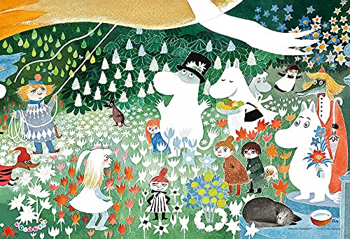 Yanoman 1000-Piece Jigsaw Puzzle Compact Pieces Moomin MOOMIN The Dangerous Journey (26x38cm) 13-09 Includes piece request postcard, adhesive, scraper, service card, and jigsaw puzzle instructions.