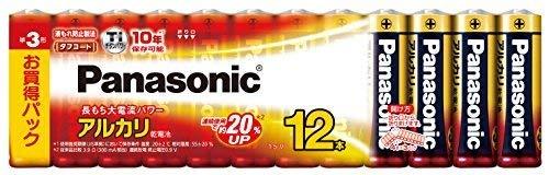 Panasonic Alkaline Batteries AA Size 12-Pack LR6XJ/12SW