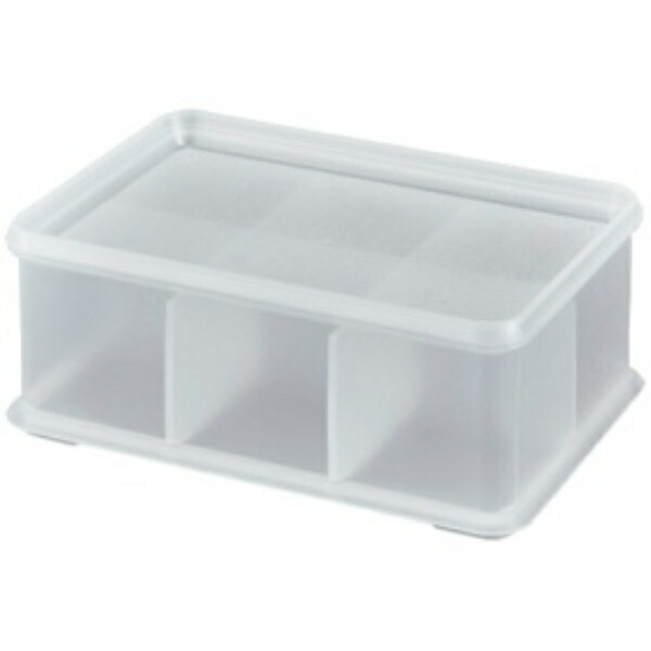 Sanka Small Item Storage Box with Lid Pico Art M Size Clear Color (Width 190 x Depth 130 x Height 69mm) Inbox Pico Art NIB-PKA-MCL Made in Japan