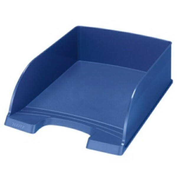 LEITZ Plus Letter Tray Jumbo A4 Vertical 700-Sheet Capacity Large Capacity Document Organization Document Storage Small Item Storage File Storage Desk Tray Document Tray Letter Case Storage Box File Case Desktop Letter Case Office School Materials Catalog Pamphlet Booklet Magazine Blue 5233-00-35