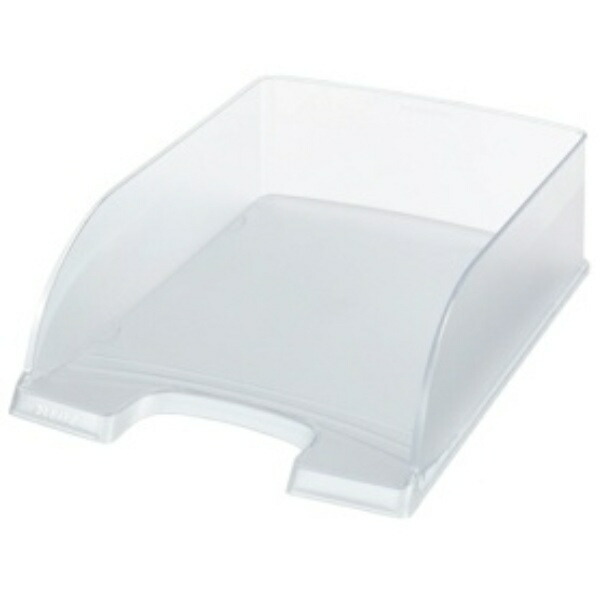 LEITZ Plus Letter Tray Jumbo A4 Vertical 700-Sheet Capacity Large Capacity Document Organization Document Storage Small Item Storage File Storage Desk Tray Document Tray Letter Case Storage Box File Case Desktop Letter Case Office School Materials Catalog Pamphlet Booklet Magazine Clear 5233-00-03