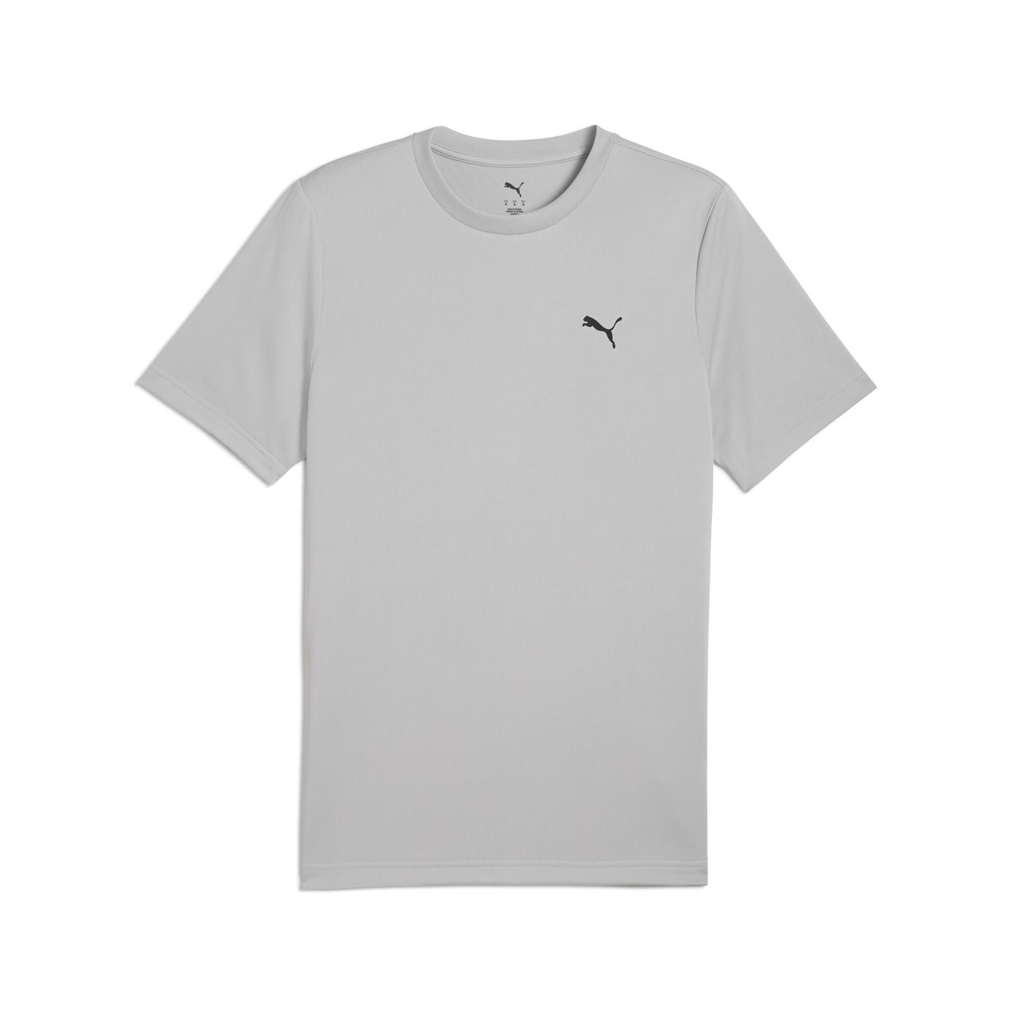 [PUMA] Quick-Dry Training Short-Sleeve ESS Small PUMA Logo Poly T-Shirt 687561 Men's 2025 Spring/Summer Color Cool Light Gray (09) L