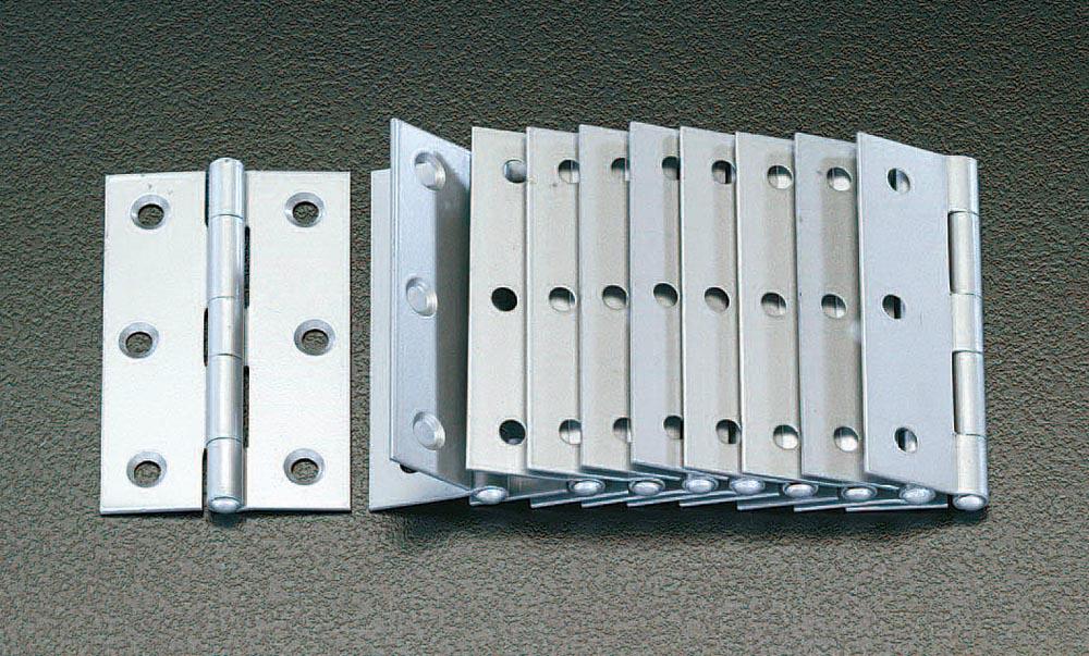 76x49mm Silver Hinges (Steel/10 pieces) A:76, B:49, G:29