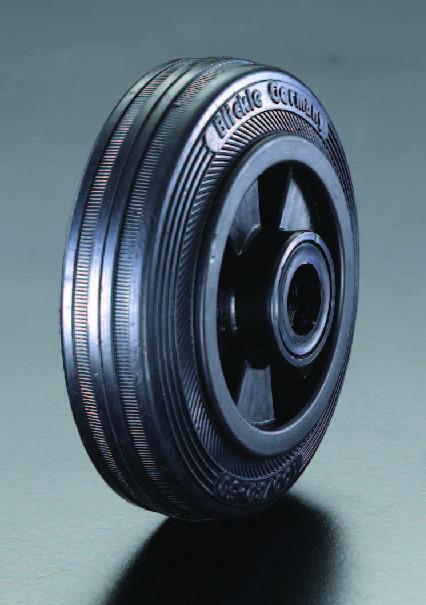 100x30mm Wheel (Rubber Tire, PP Rim, Roller Bearing) EA986MC-2