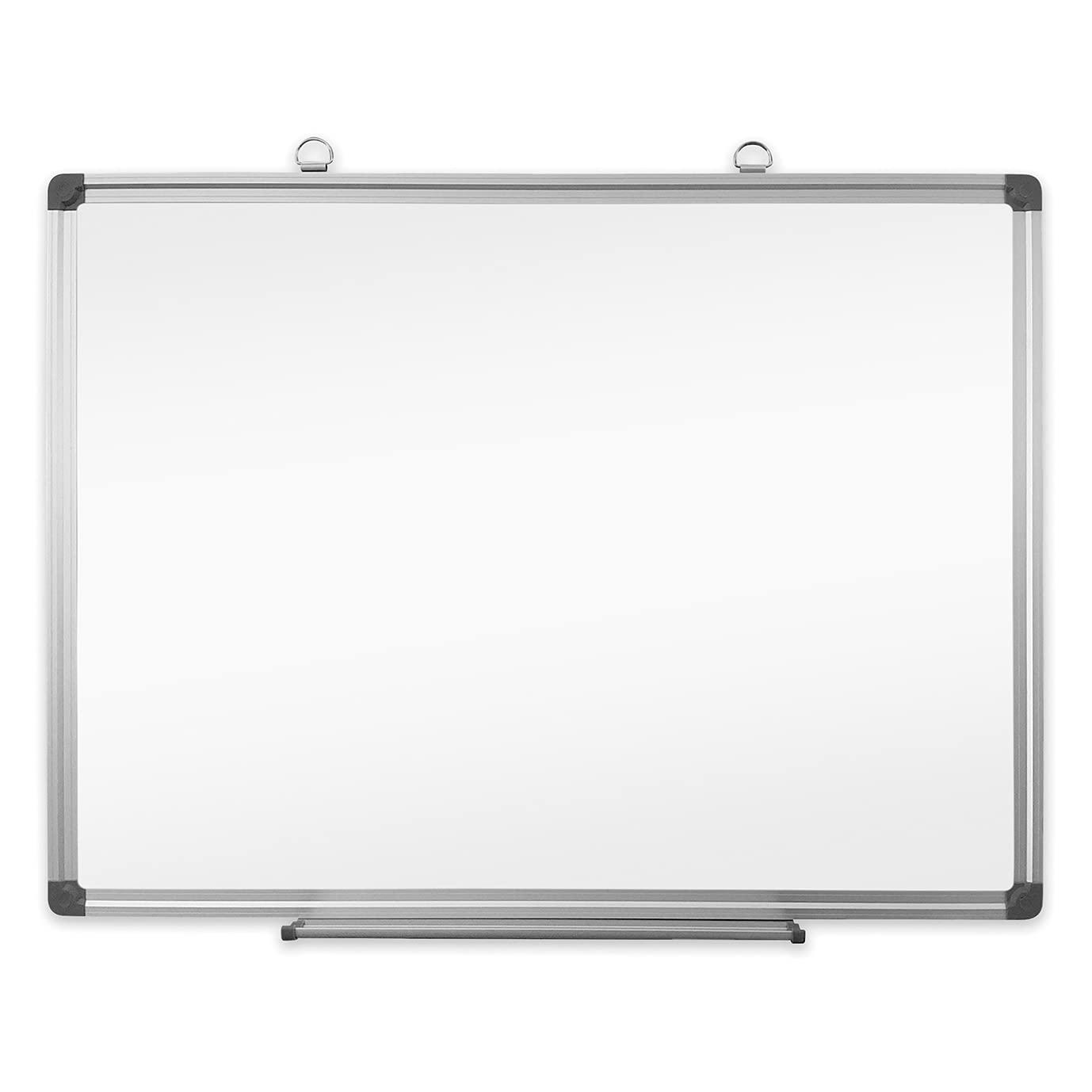 Asmix Asuka Whiteboard Aluminum Frame AWB057 L 600×450mm Wall-Mounted 11mm Thickness Slide Tray