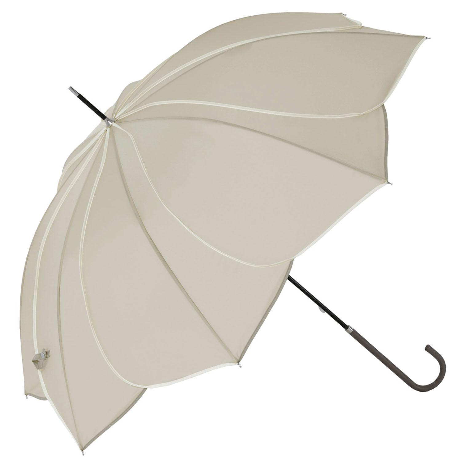 Two-Tone Piping Long Umbrella - Gray