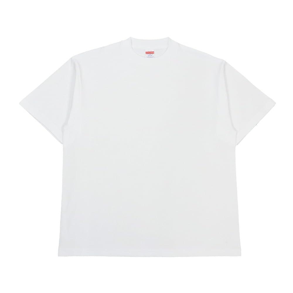 [United Athle] T-Shirt Men's UnitedAthle 7.1 oz Short Sleeve T-Shirt Solid Heavyweight Tops Streetwear American Casual Crew Neck White M 4277-01